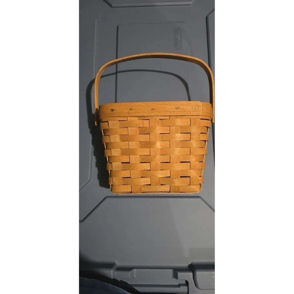 Longaberger Signed 1995 Edition Dresden Woven Wood Basket WENDY Ginny